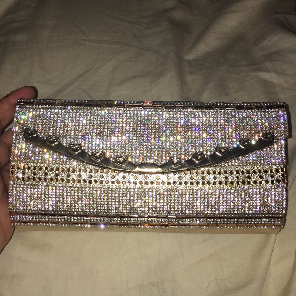 Beautiful crystal clutch